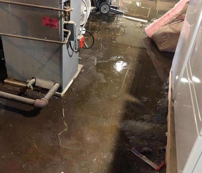 Basement water loss with significant amount of standing water